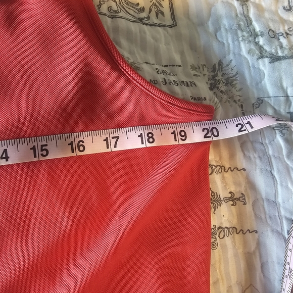 Lily’s BIGHORN Golf Club Sleeveless Polo L Red White Colorblock Sport Top - Picture 6 of 10